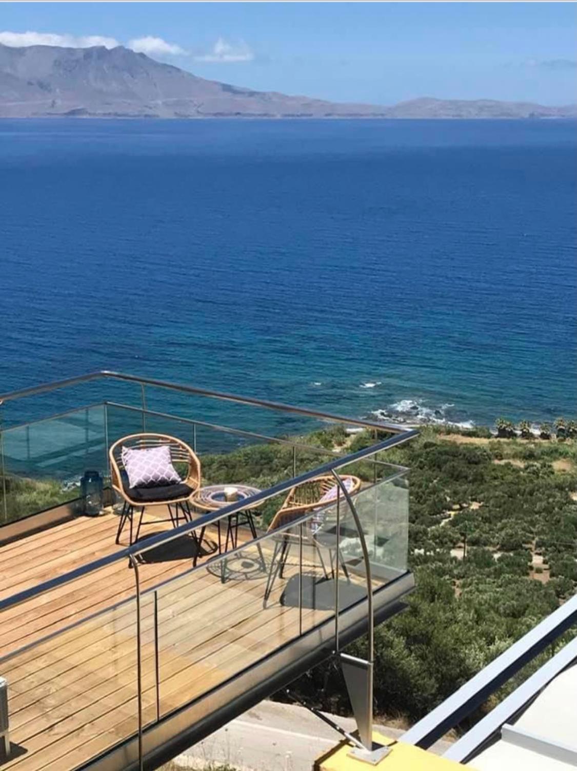 Beachfront Ravdoucha Epavlis Eleni Villa - Pool, Hot Tub, Gym, Sauna, Private Parking, Wifi Chania  Exterior photo